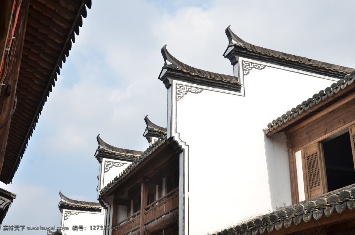 仿古建筑 屋顶 屋檐 中国风 复古 古色古香 建筑园林 建筑摄影