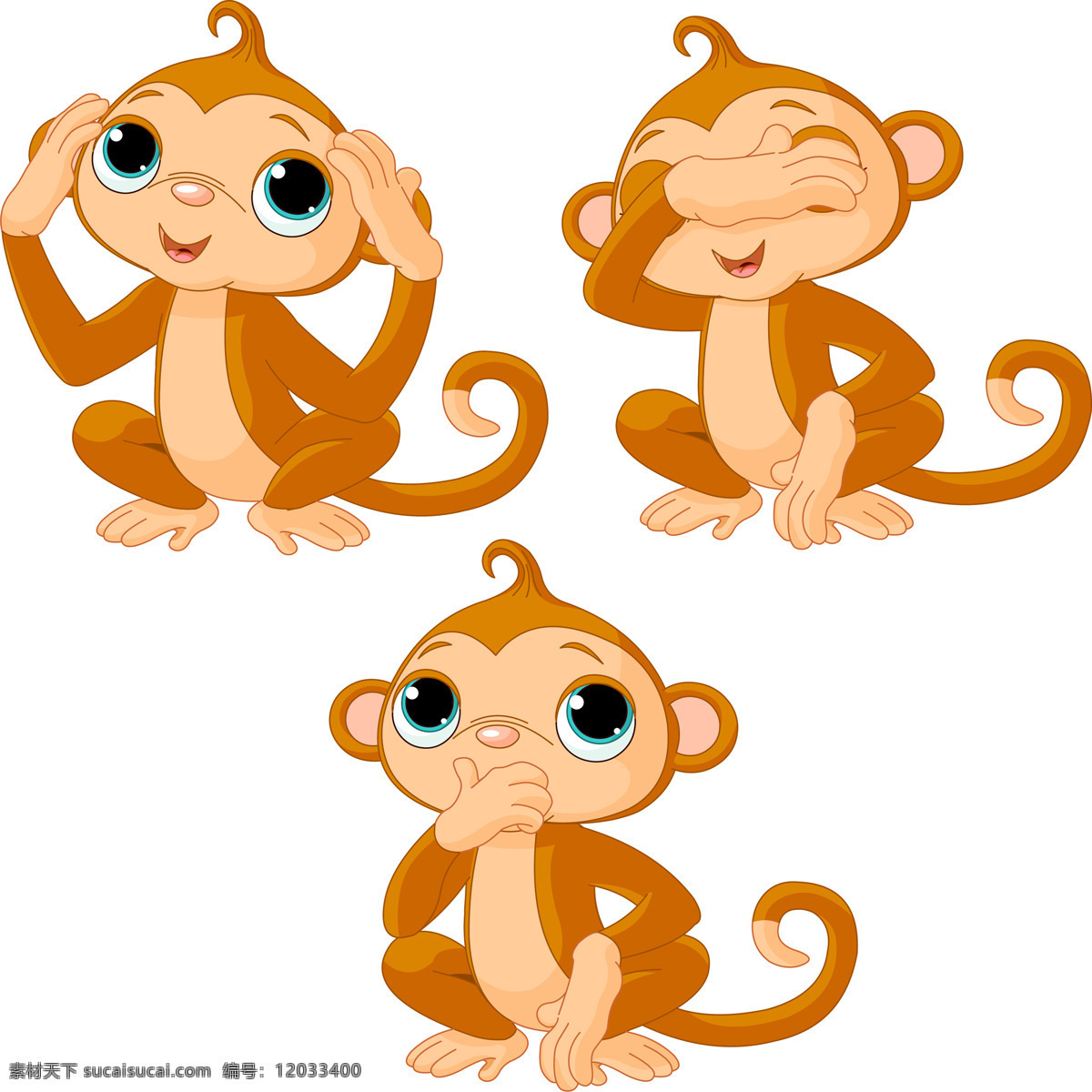 卡通猴子 卡通 猴子 动物 动漫人物 动漫动画