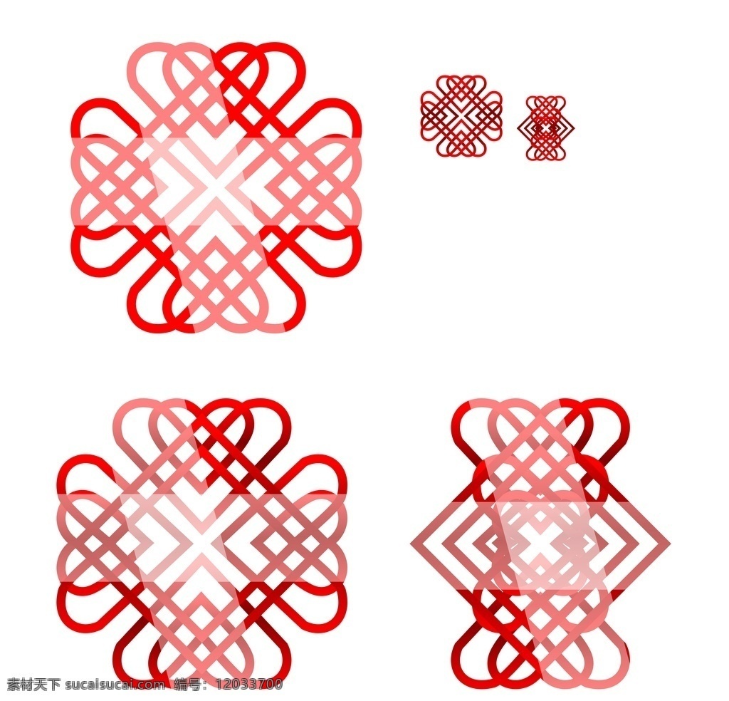 结 红色 心形 心形中国结 文化艺术 传统文化