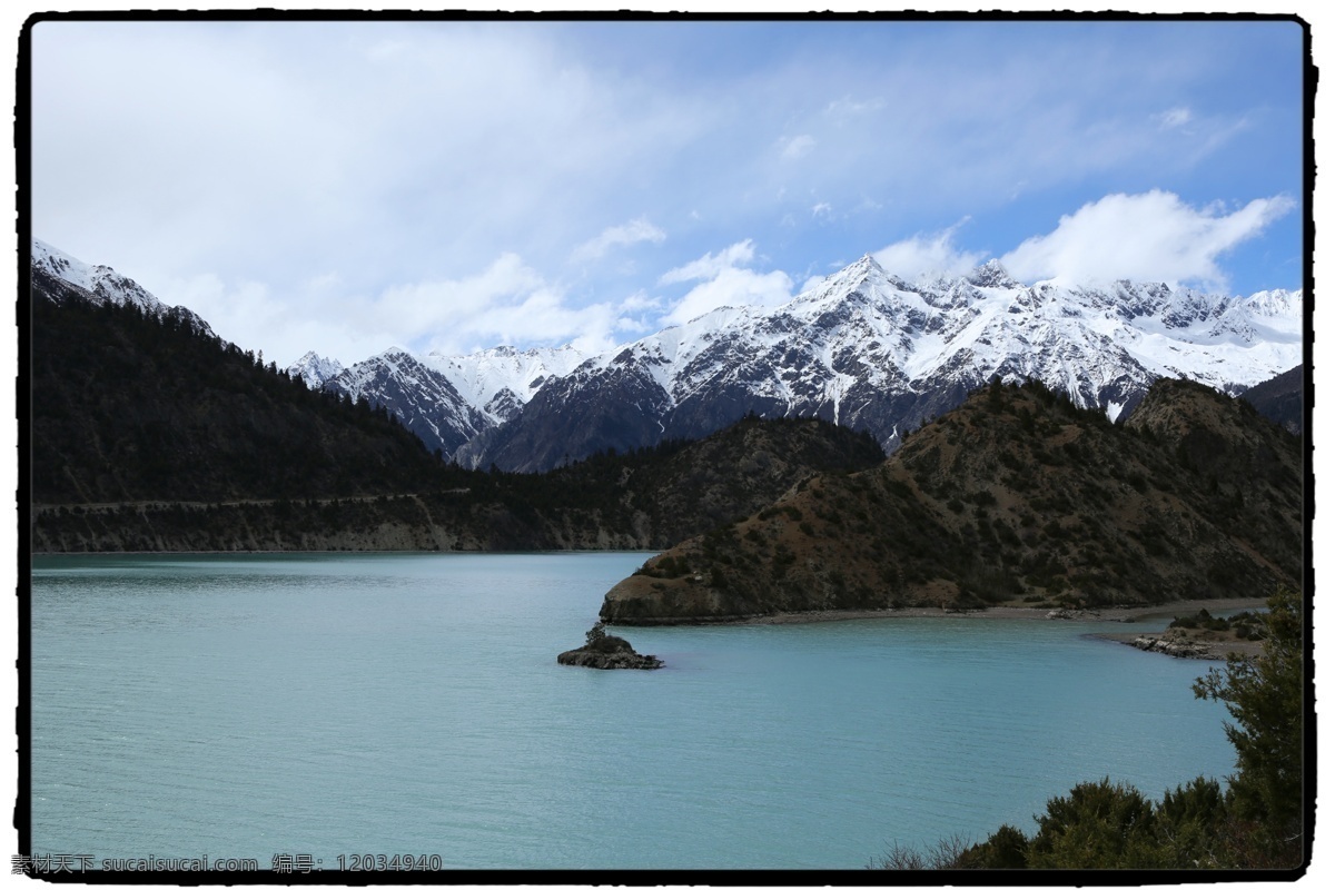 然乌湖 西藏 川藏 湖水 蓝天 雪山 白云 川藏旅行摄影 旅游摄影 国内旅游