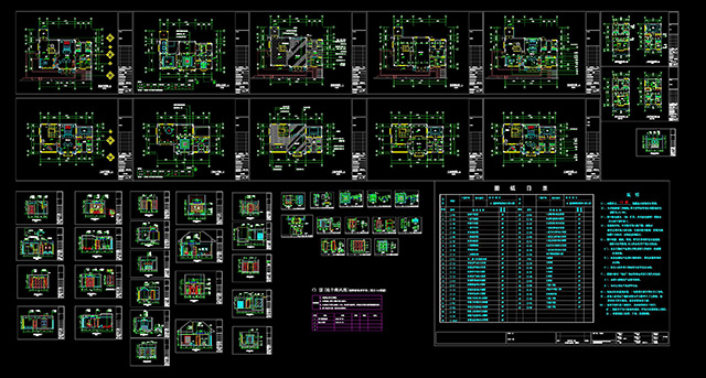 地中海 风格 cad 施工图 cad施工图 别墅 地中海风格 装修 cad素材 室内图纸