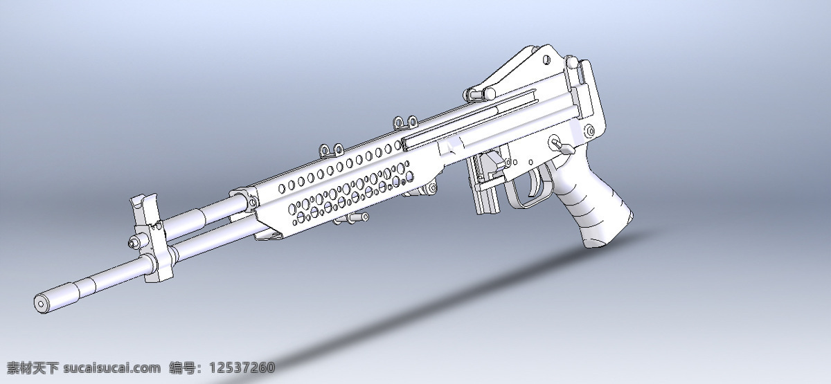 m96 鲁滨孙 远征 步枪 武器 stoner63 m96星系 3d模型素材 其他3d模型