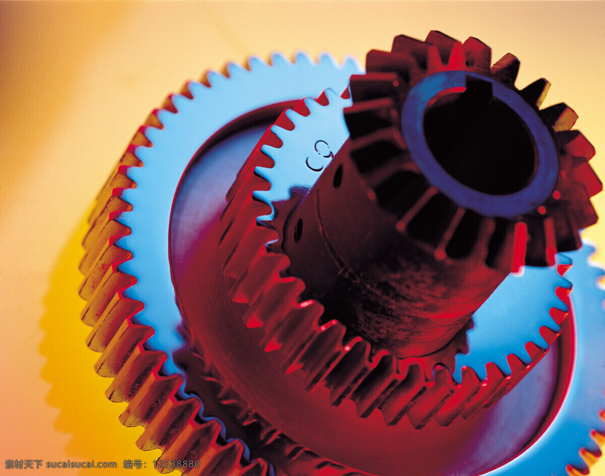 齿轮 机器零件 一个 现代科技 工业生产 摄影图库