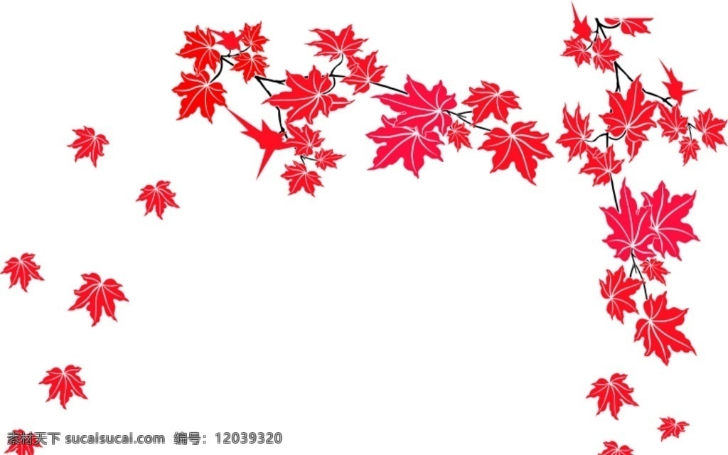 枫叶 背景花 背景墙 电视背景 底纹 落叶