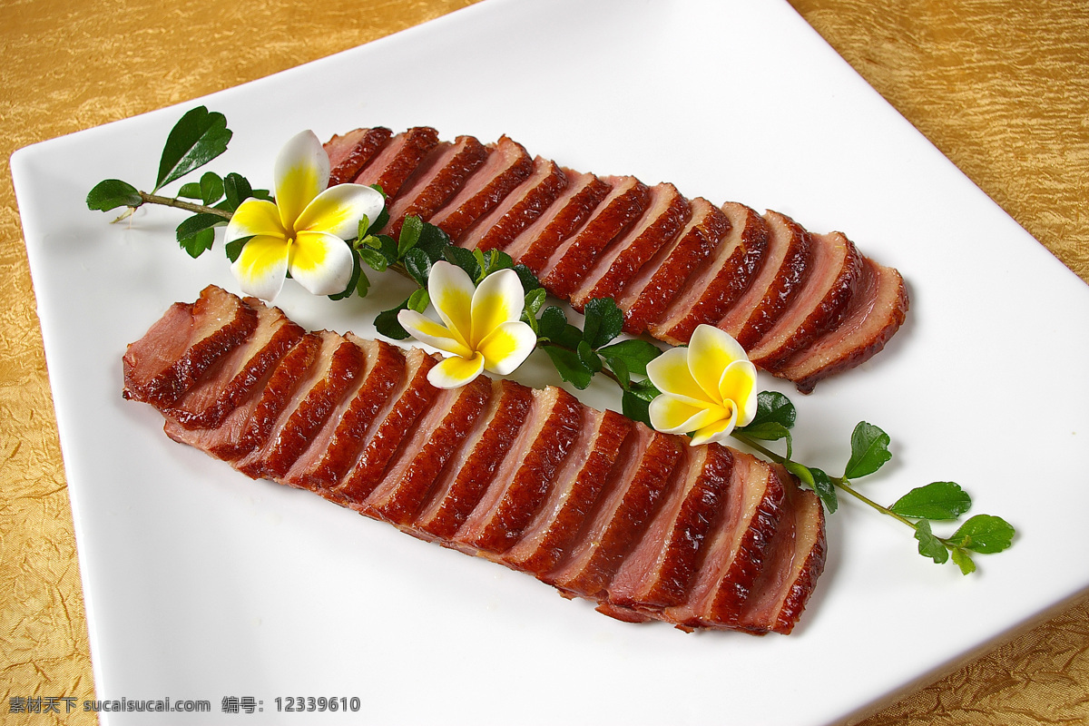 德式烤鸭胸 烤鸭胸 鸭肉 美食 肉 盘子 花 餐饮美食 传统美食