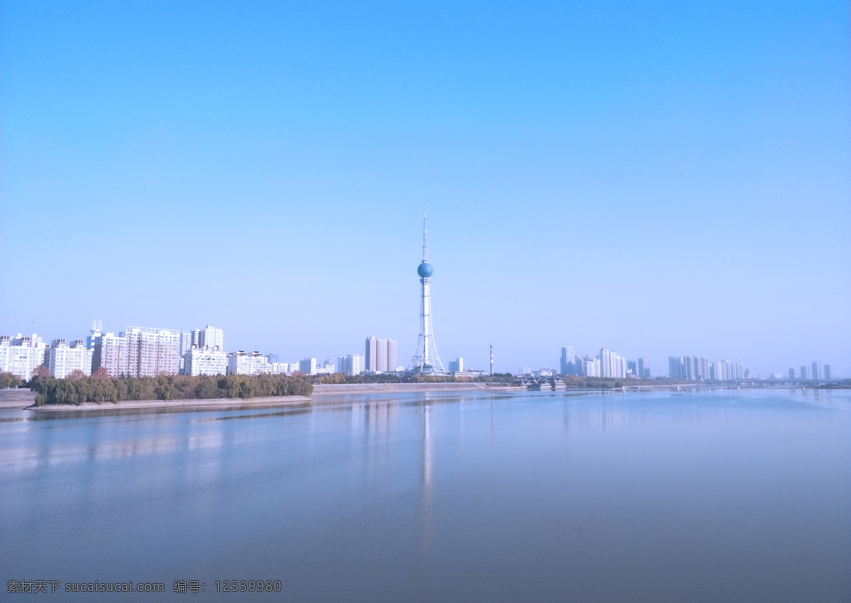 洛阳 电视塔 冬日 早晨 风景 大图 冬日的 惠风和畅 照片 自然景观 田园风光