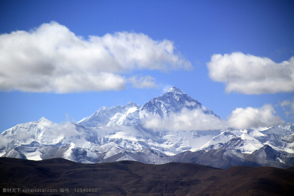 珠峰雪山之巅 珠峰 雪山 自然 蓝天 大山 国内旅游 旅游摄影