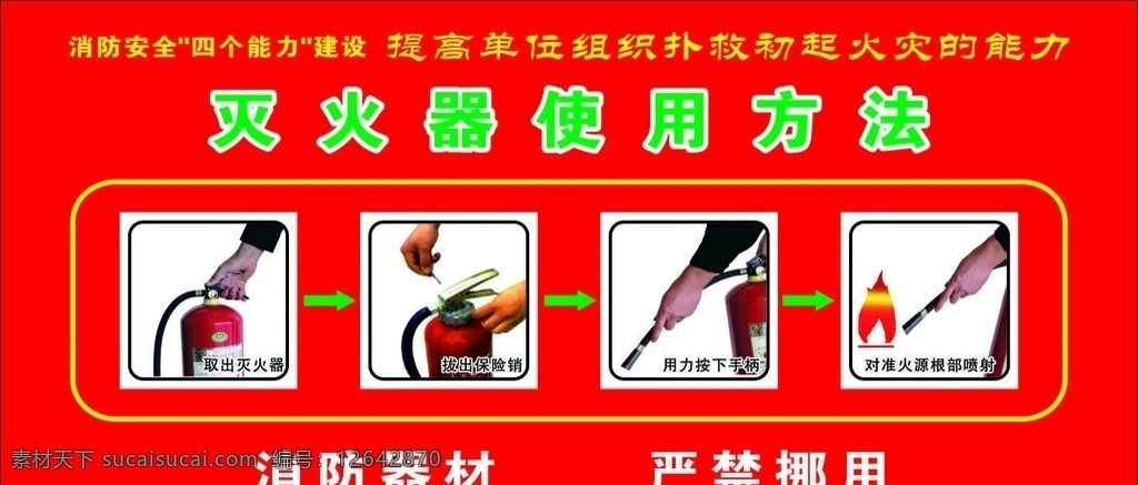 灭火器 使用方法 使用 方法 消防 器材