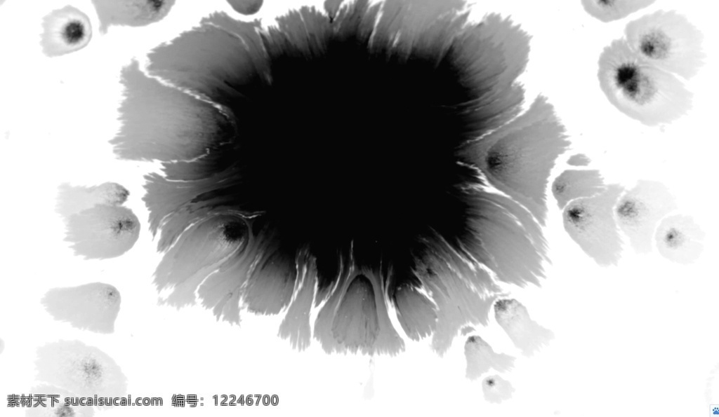 水墨散开遮罩 水墨 散开 黑白 通道 遮罩 多媒体 影视编辑 影视特效素材 mov