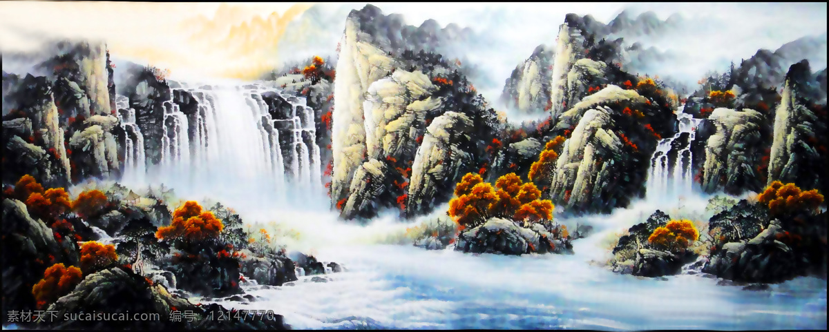 山水画 山水 国画 国画山水 写意山水 艺术绘画 文化艺术 绘画书法