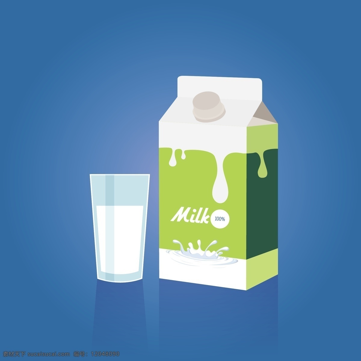牛奶 包装 矢量图 饮料 奶 牛奶包装 杯子 玻璃杯 矢量