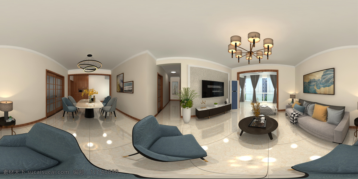 现代客厅 现代 客厅 全景 效果图 家装 暖色 3d设计 3d作品