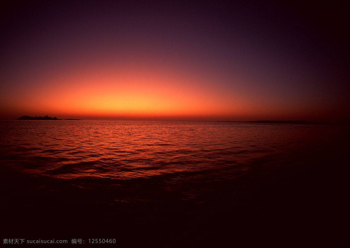 夕阳 下 大海 风景 海边 沙滩 日落 风光摄影 高清 海洋 海平面