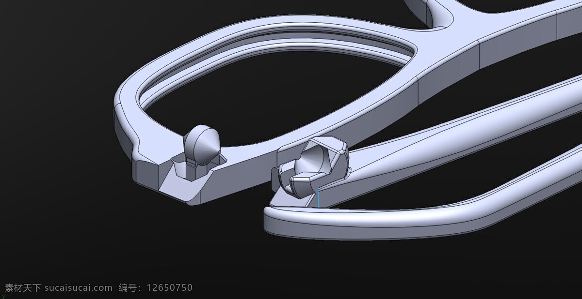 对于 三维 四维 dreambox 太阳眼镜 头脑 眼镜 铰链 市普立得 3d模型素材 3d打印模型