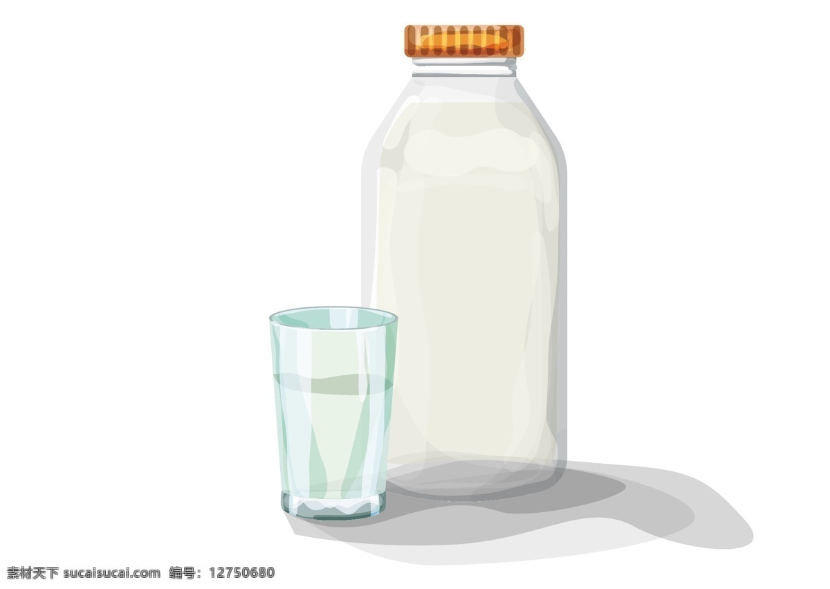 牛奶 包装 矢量图 卡通 奶牛 饮料 食物 生活百科 矢量素材 白色