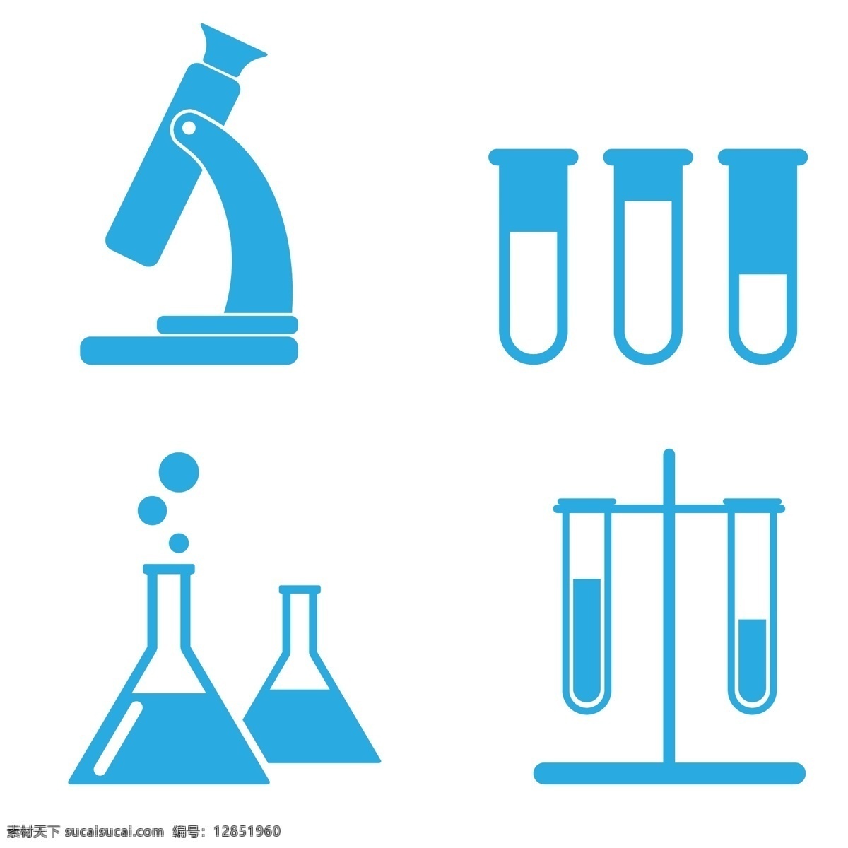 实验室图标 科学 多彩 化学 实验室 研究 测试 生物学 收集