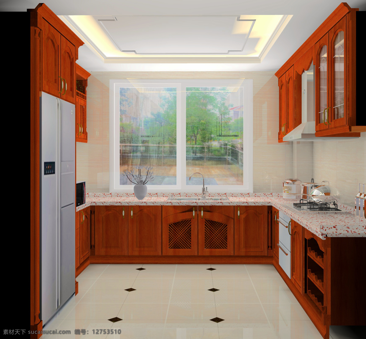 橱柜 效果图 3d设计 厨房 橱柜效果图 图 其他模型 3d模型素材 其他3d模型