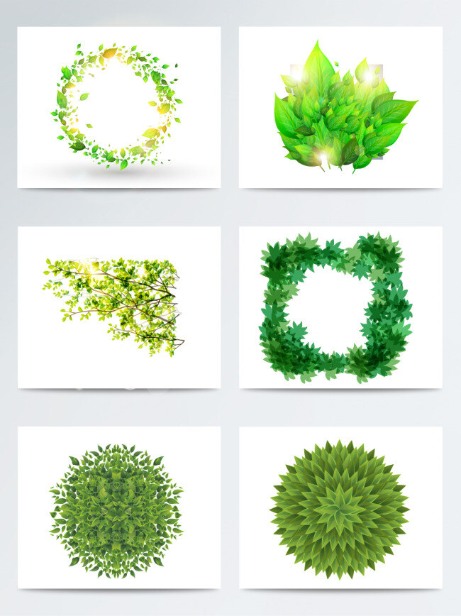 创意 惊蛰 绿叶 草木 绿 矢量 元素 叶子 绿色 小清新 配图 简约 写实