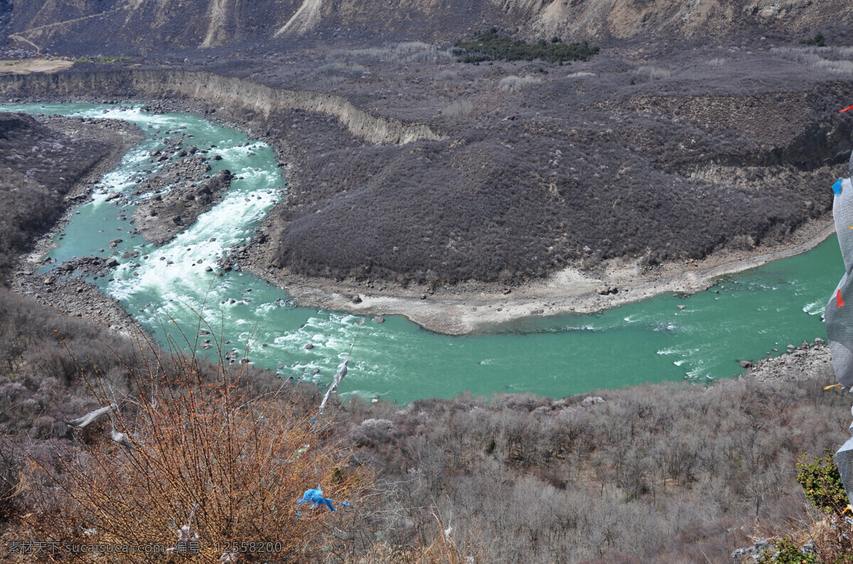 米林溪水 米林 溪水 西藏 河流 山水 泥土 树木 自然风景 自然景观