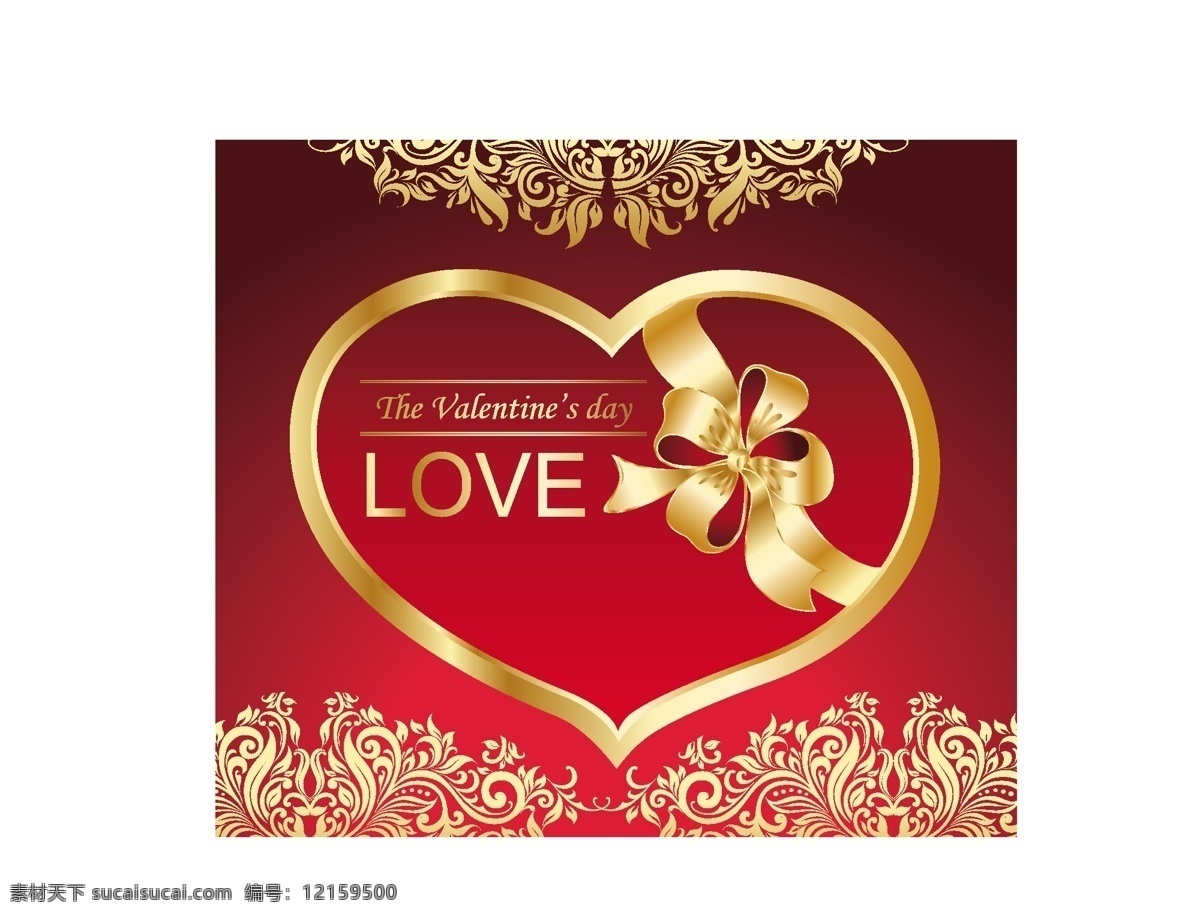 心 形状 金色 丝带 矢量 爱 弓 黄金 节 浪漫 情人节元素 心形 欧洲模式