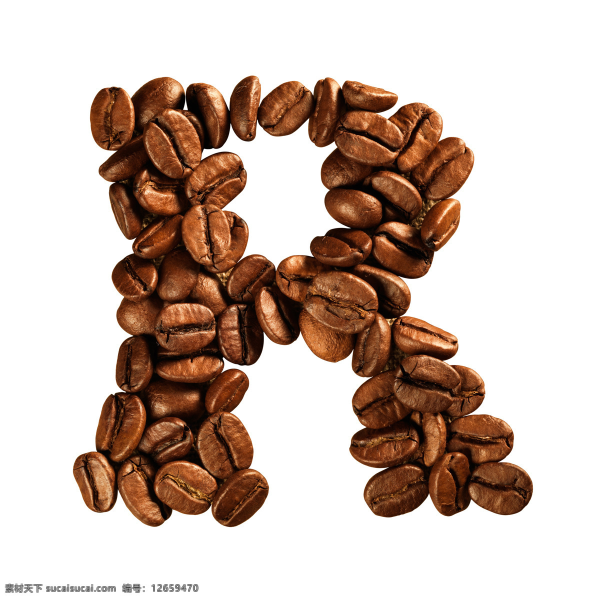 咖啡豆 组成 字母 r 咖啡 文字 艺术字体 食材原料 书画文字 文化艺术 白色