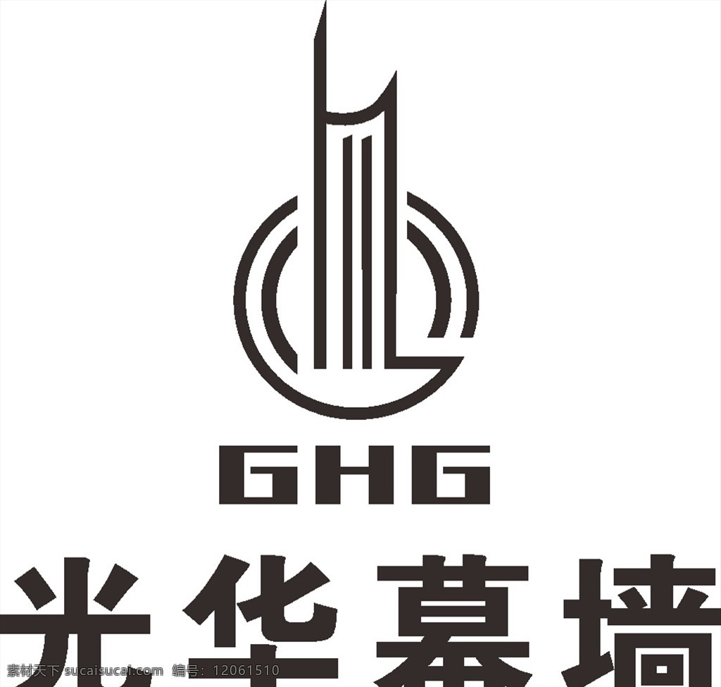 光华幕墙 建筑 logo 标志 标识 图标 工程 标志logo 标志图标 企业