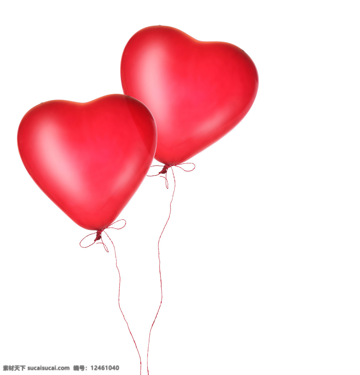 爱心 气球 玩具 情人节 飘起 浪漫 一对 两个 红色爱心气球 爱心图片 生活百科
