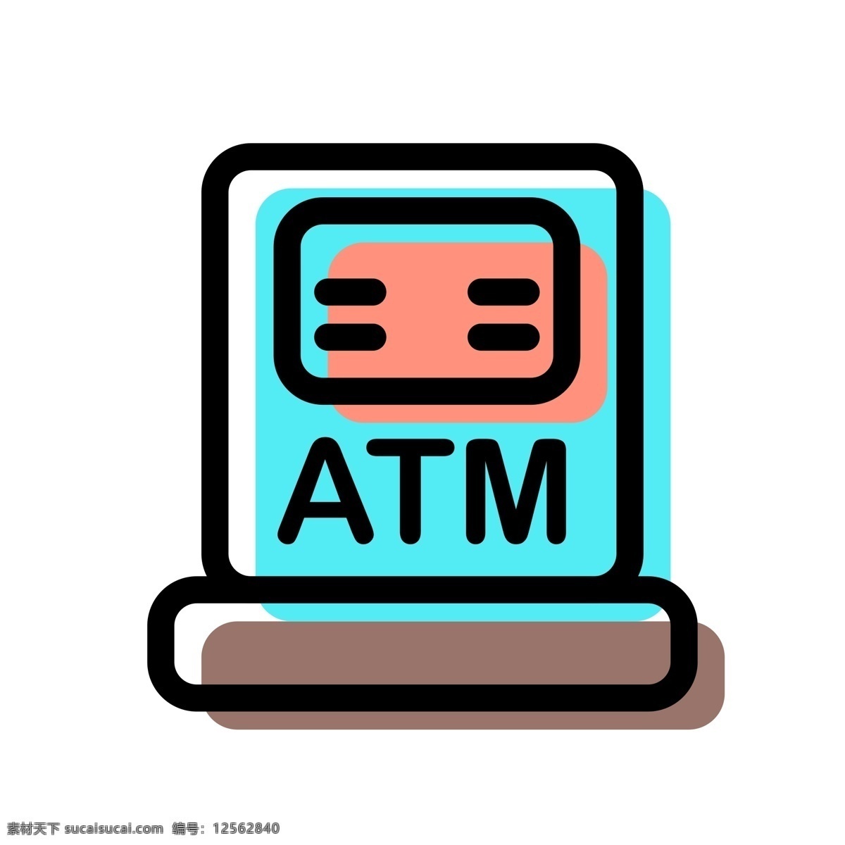 卡通 atm 机 免 抠 图 取钱机 应用图标 ui应用图标 卡通图案 卡通插画 电脑图标 网页图标 免抠图