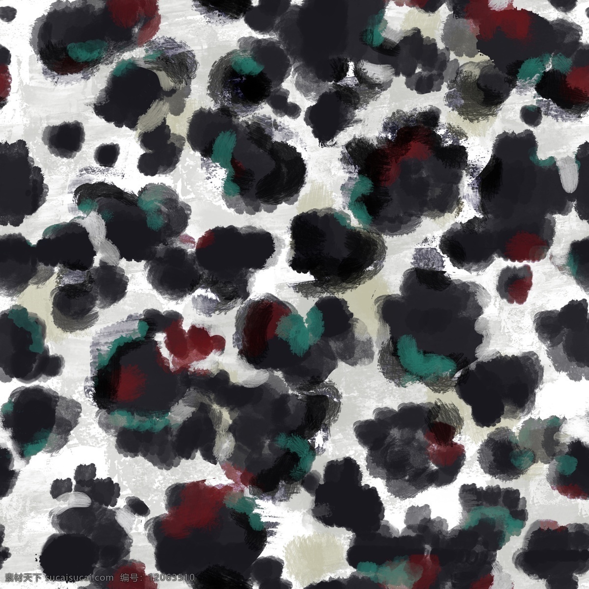 抽象机理图片 豹纹 豹点 四色豹纹 抽象豹纹 数码印花 花布 桌布 分层 背景素材