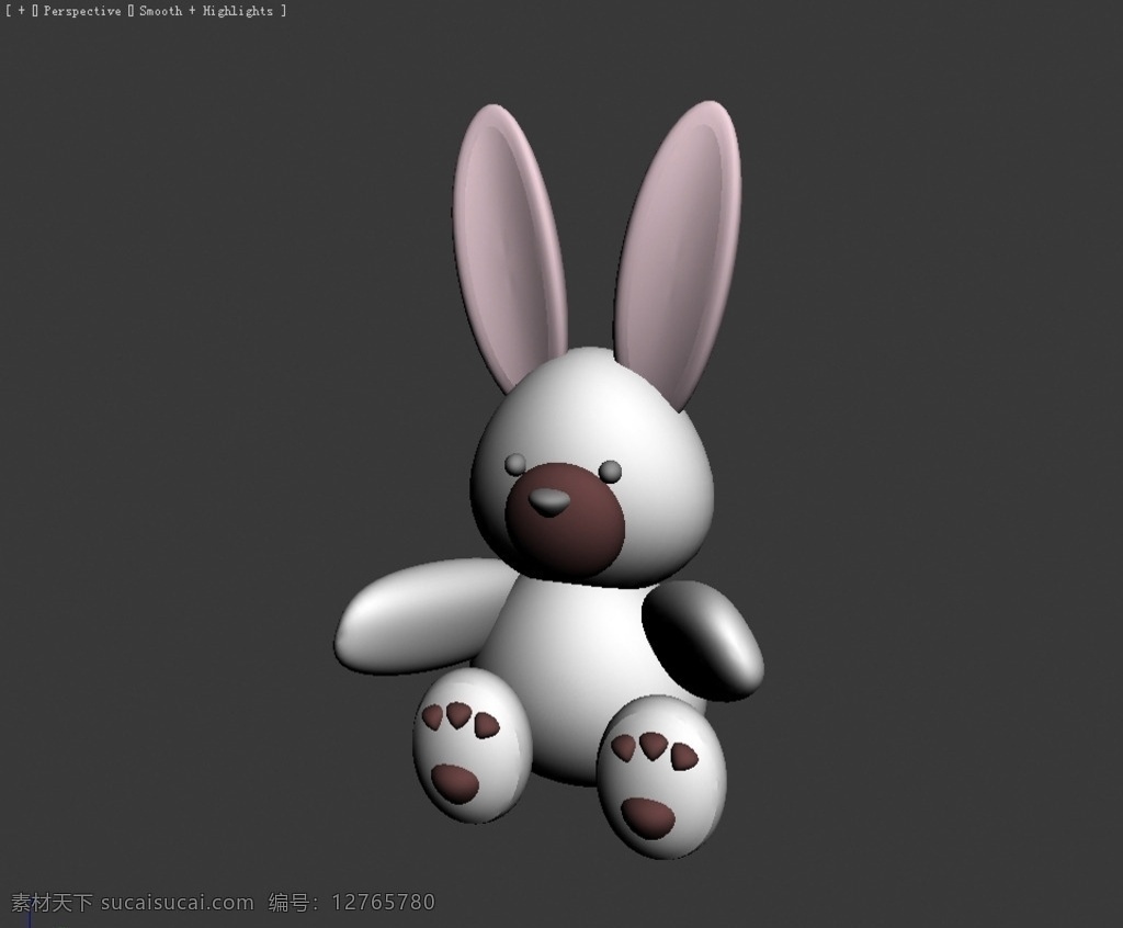 兔子 兔宝宝 兔子娃娃 玩具兔子 卡通兔子 3d设计 3d作品 max
