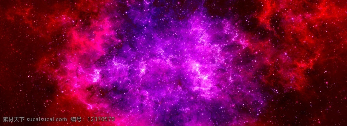 红 紫色 宇宙 色彩 梦幻 彩色 背景 红色 云彩 星空 背景素材 banner