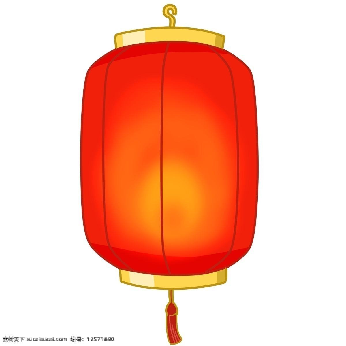 新年复古灯笼手绘插画素材图片下载-素材编号12571890-素材天下图库