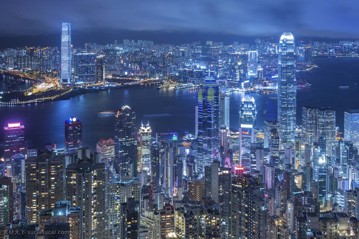 繁华 香港 夜景 城市风光 香港夜景 繁华都市 高楼大厦 摩天大楼 美丽风景 风景摄影 美丽景色 旅游景点 环境家居