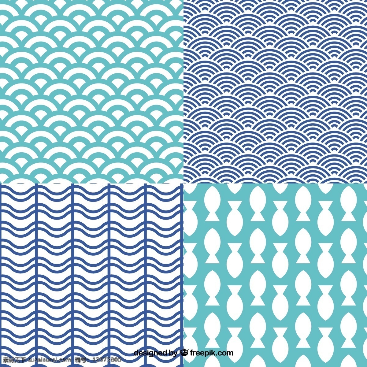 抽象 形状 可爱 夏季 图案 集合 背景 抽象背景 几何 鱼 波浪 几何背景 几何图案 海洋 无缝连接 无缝 抽象波 几何造型 航行 图案背景 青色 天蓝色