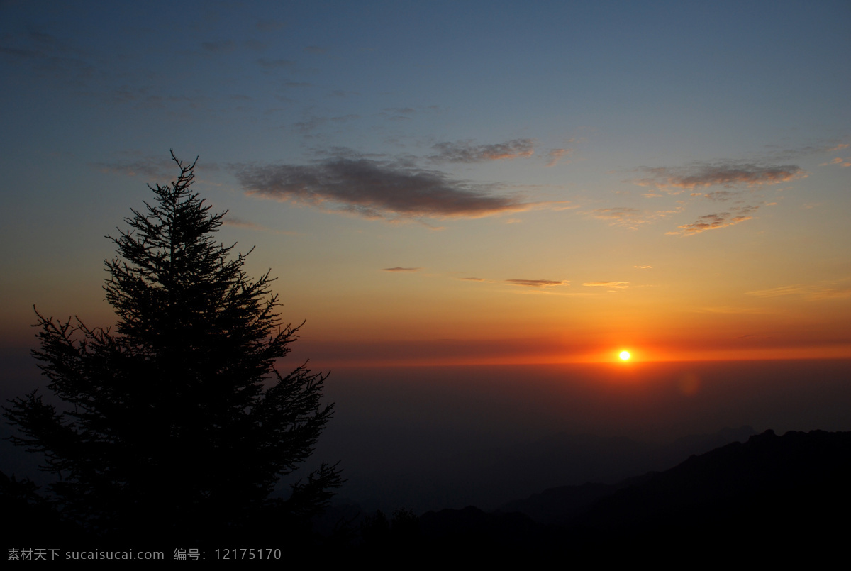 傍晚 朝阳 大自然 风和日丽 蓝天 日出 天空 夕阳 斜阳 暖阳 阳光 原生态 祥云 云 云朵 自然风景 自然景观 矢量图 其他矢量图