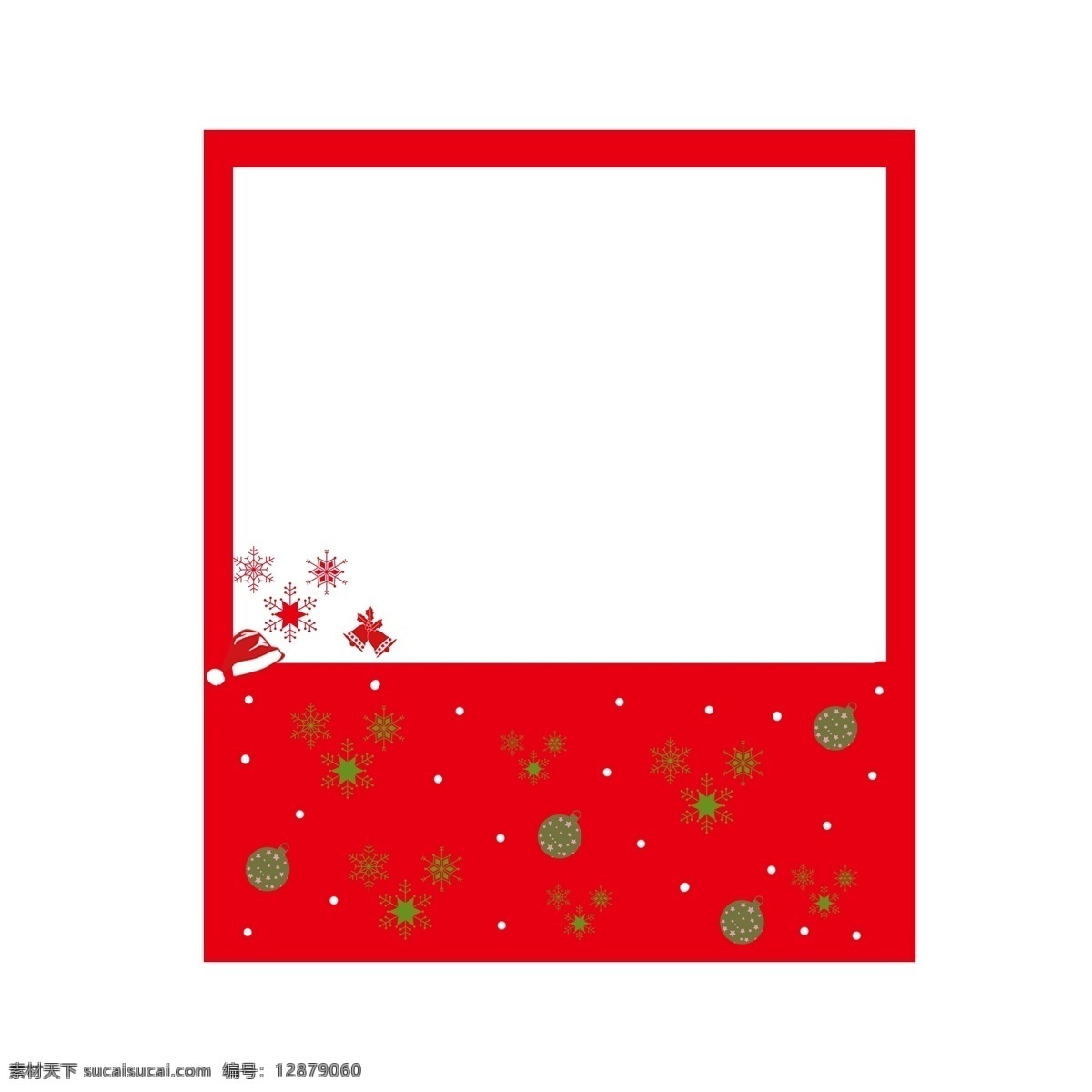 手绘 圣诞节 花朵 边框 红色的边框 红色的花朵 漂亮的边框 卡通边框 美丽的边框