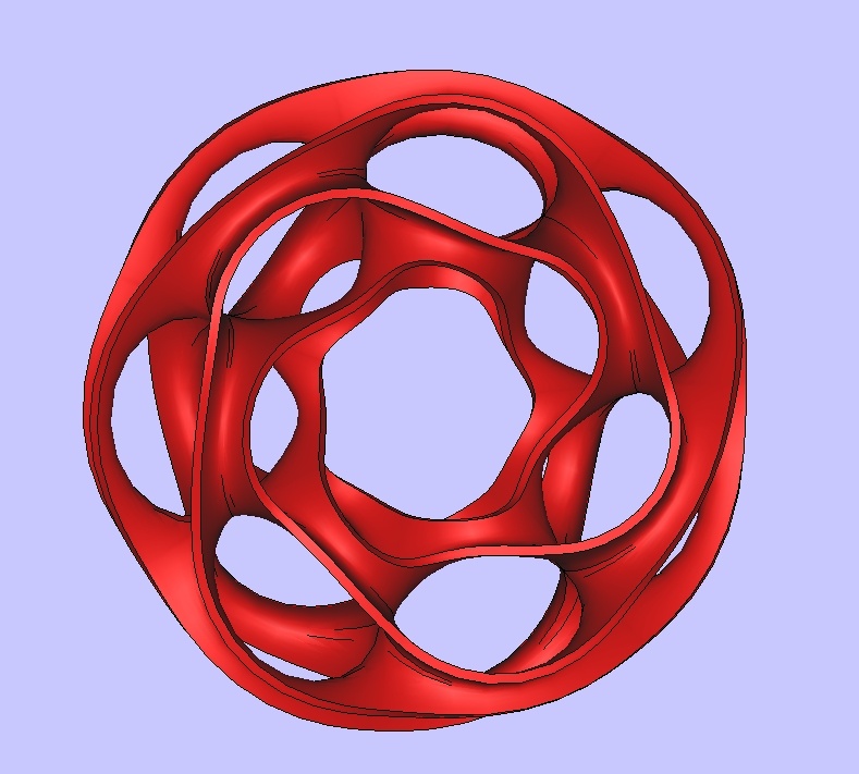 heptoroid 雕塑 stl 粉色