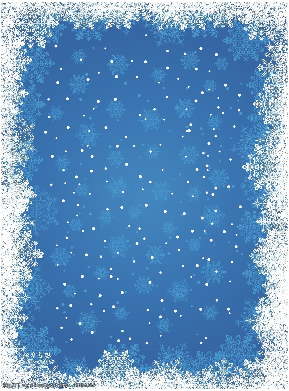 蓝色 雪花 背景 矢量 璀璨 圣诞节 矢量素材 星光 绚丽 矢量图 其他矢量图