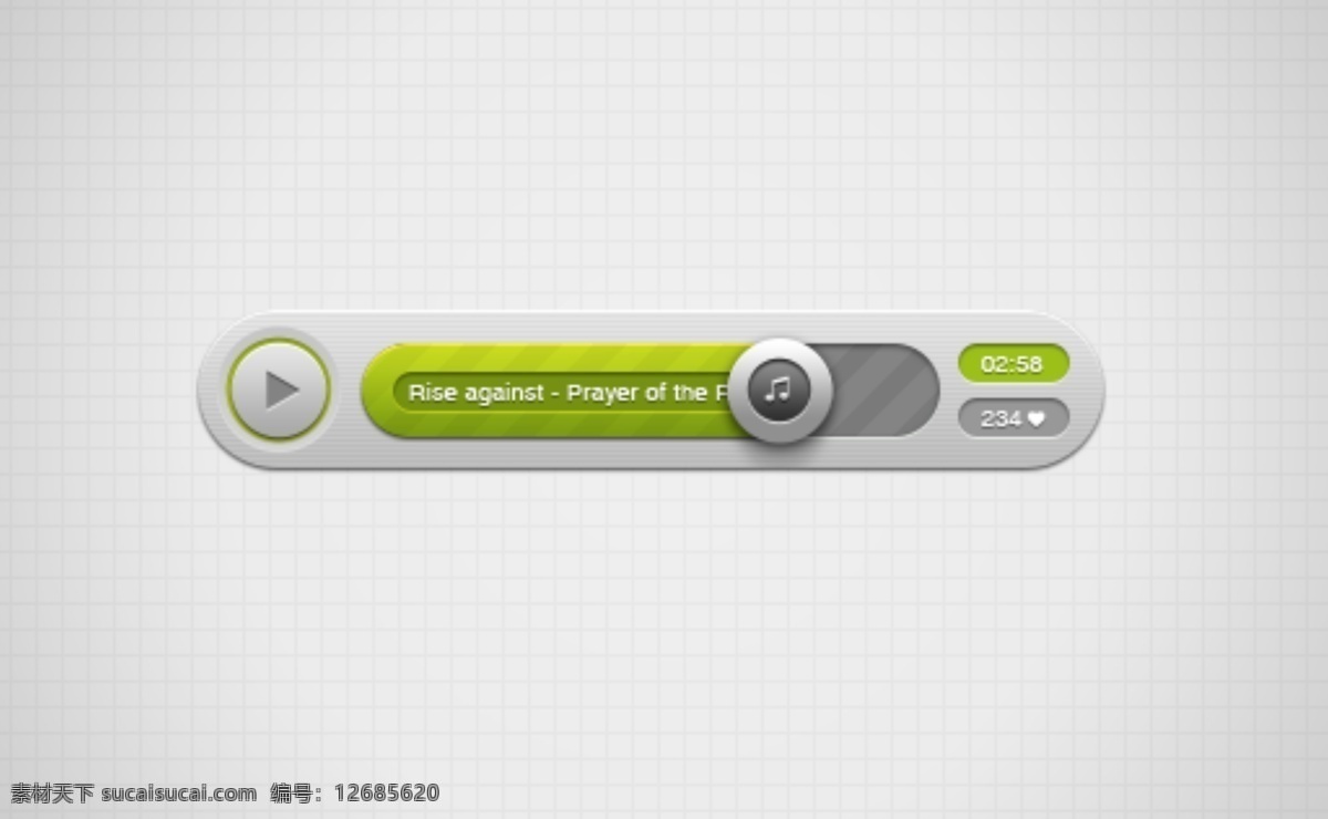绿色 视频音乐 播放器 图标 网页进度条 网页滑块设计 进度条设计 滑块设计 进度条 滑块 绿色进度条 进度条图标 进度 音乐播放进度 音乐播放器 视频播放器