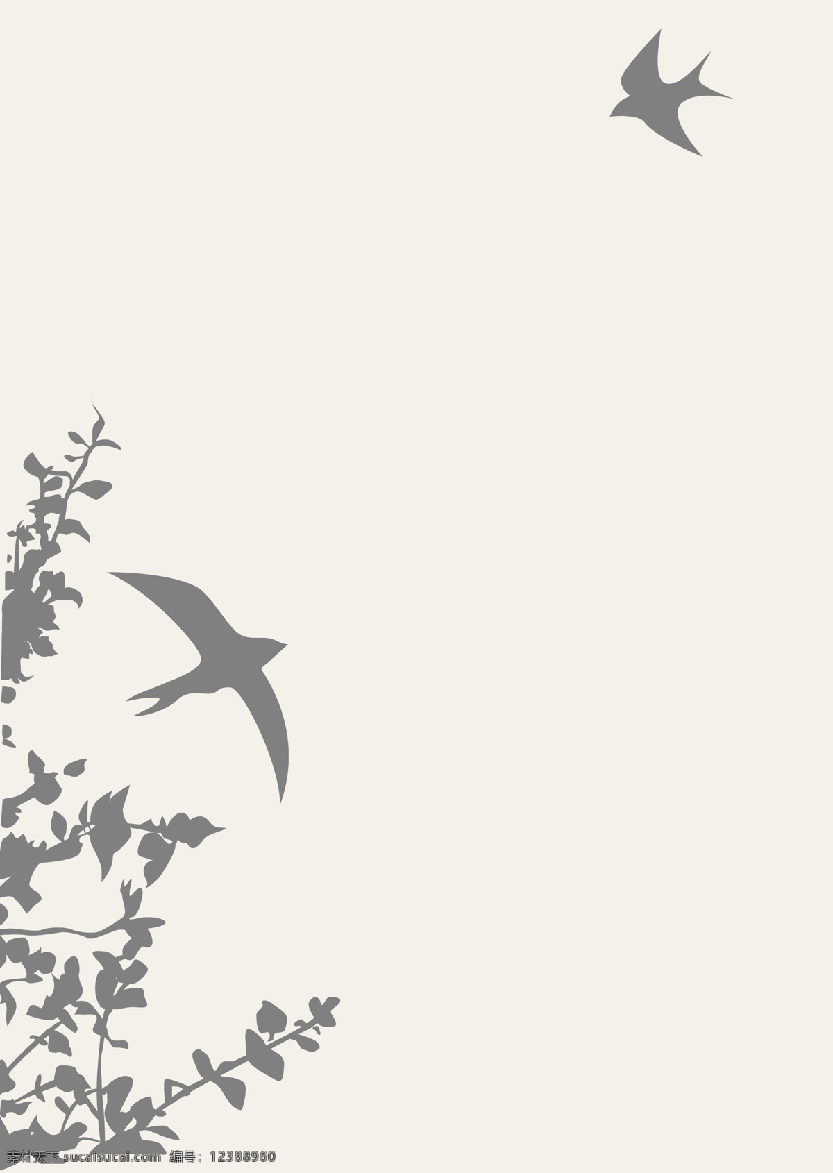 燕子 植物 剪影 鸟类 生物世界 矢量模板下载 小鸟 燕子植物剪影 矢量矢量素材 矢量 psd源文件