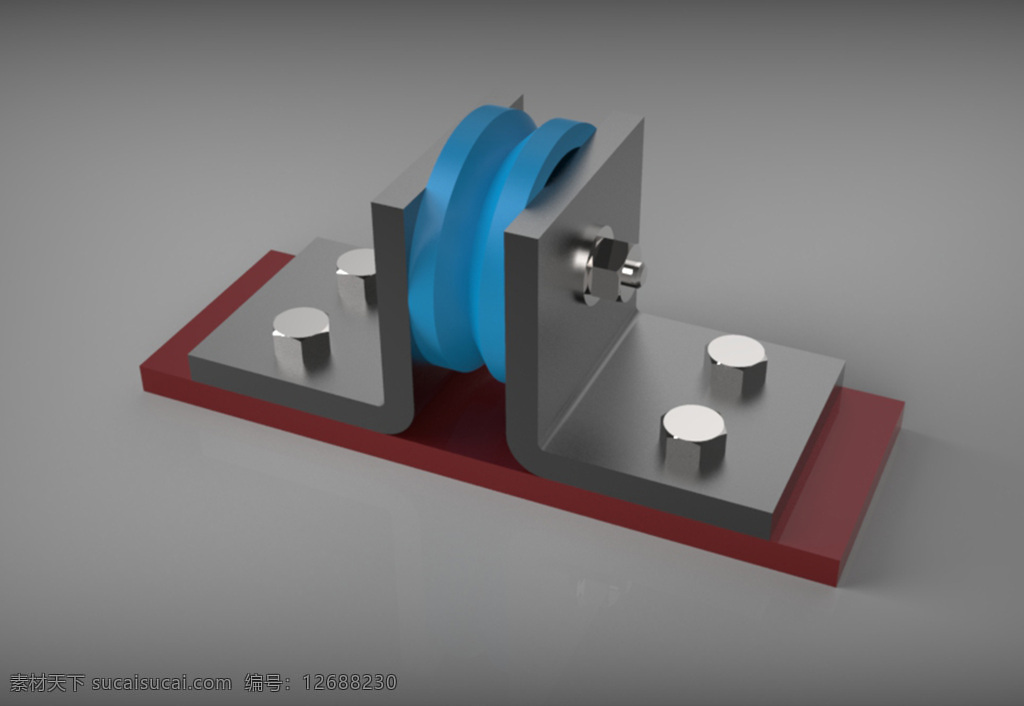 soporte 德鲁 埃达 机械设计 3d模型素材 电器模型