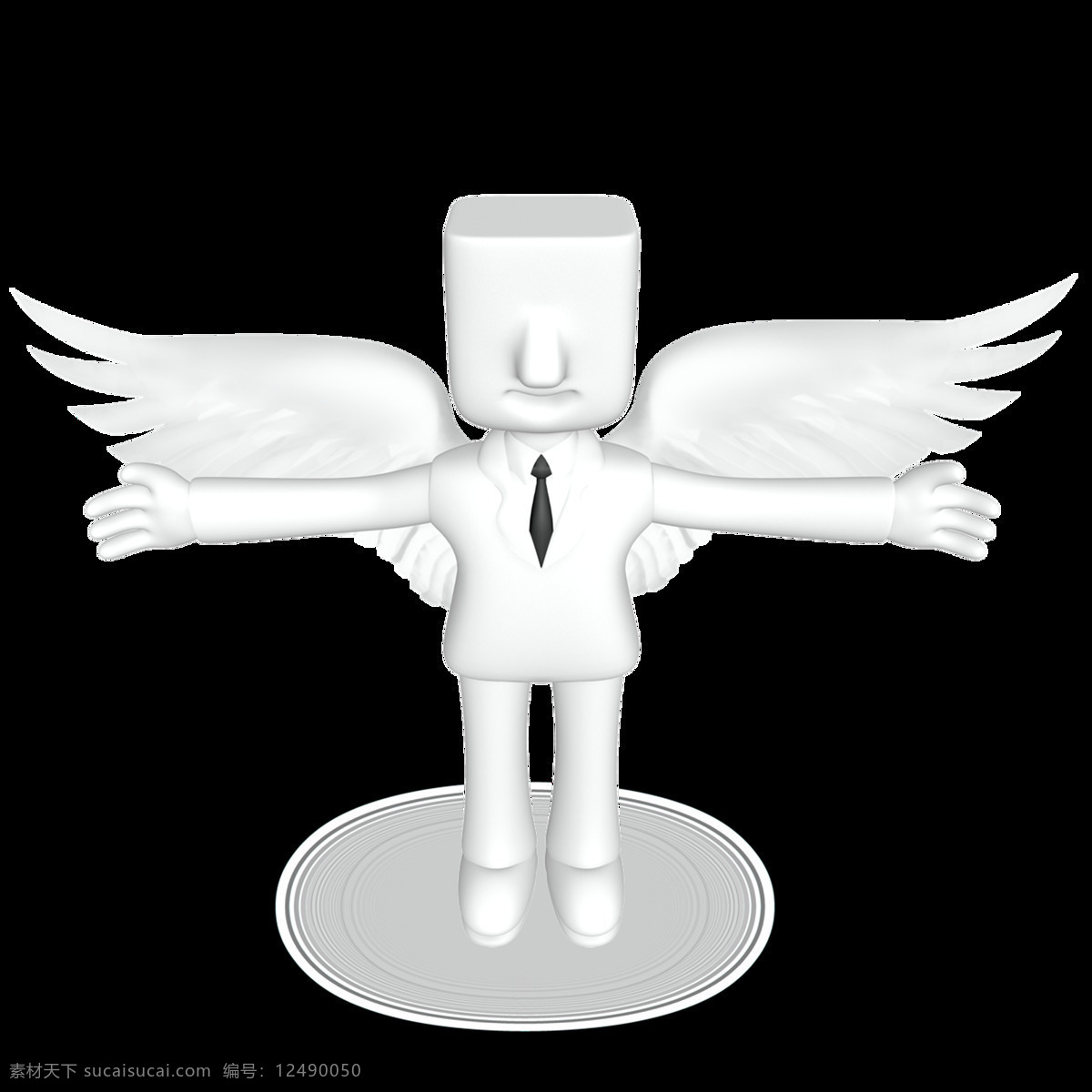 3d 立体 天使 元素 翅膀 和平 矢量