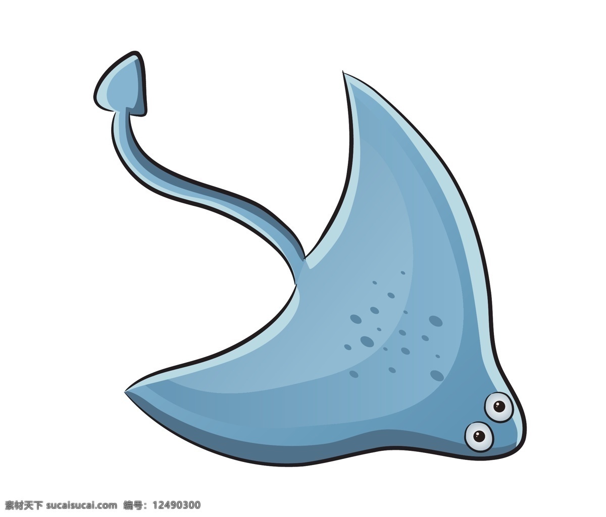 蓝色 卡通 小鱼 海洋生物 模板下载 海洋 鱼 矢量生物 海底 海鲜 矢量