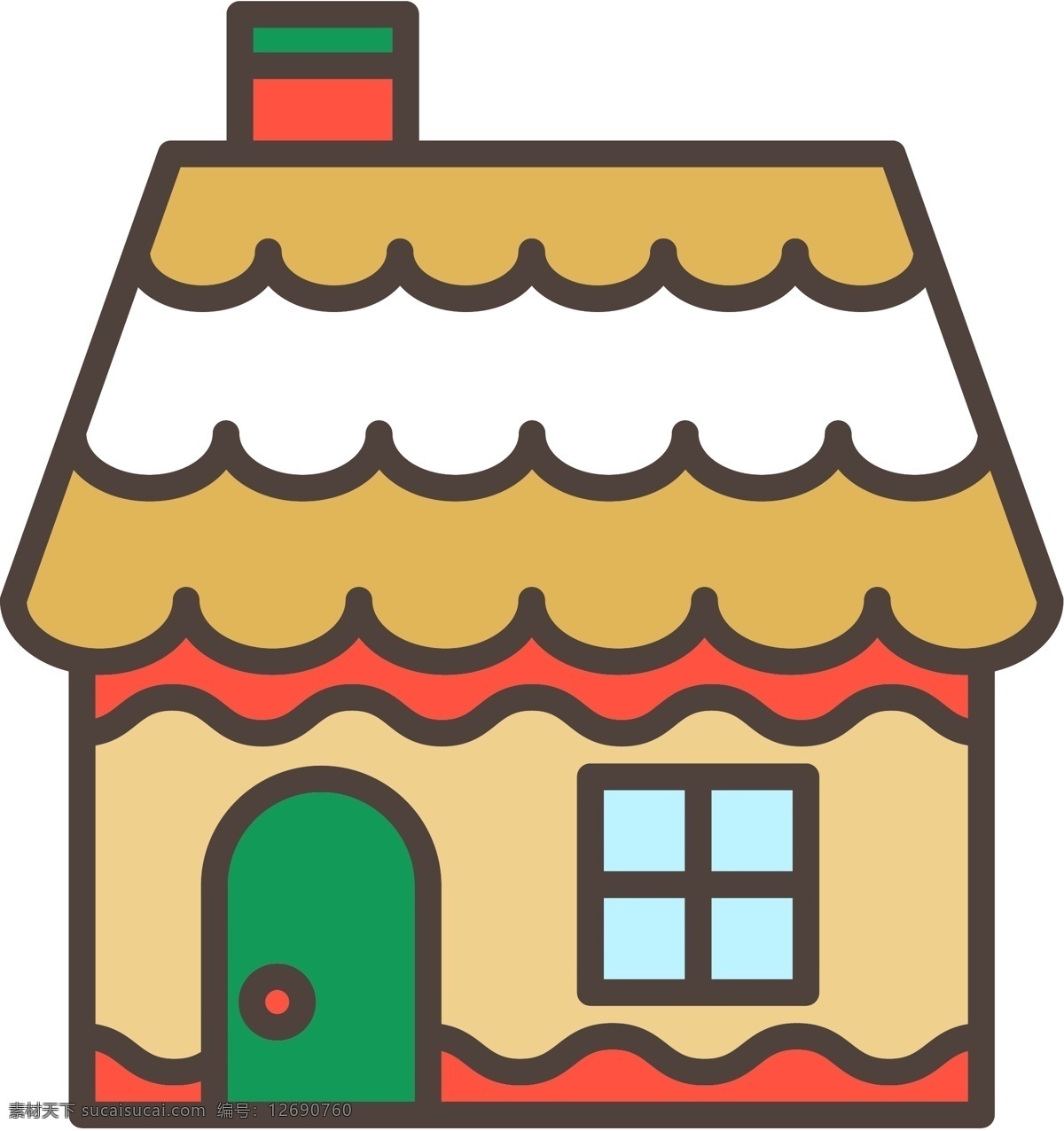 简约 手绘 圣诞 icon 图标 填充 线性 扁平 单色 多色 精美 可爱 圆润 方正 立体 人物 圣诞节 屋子