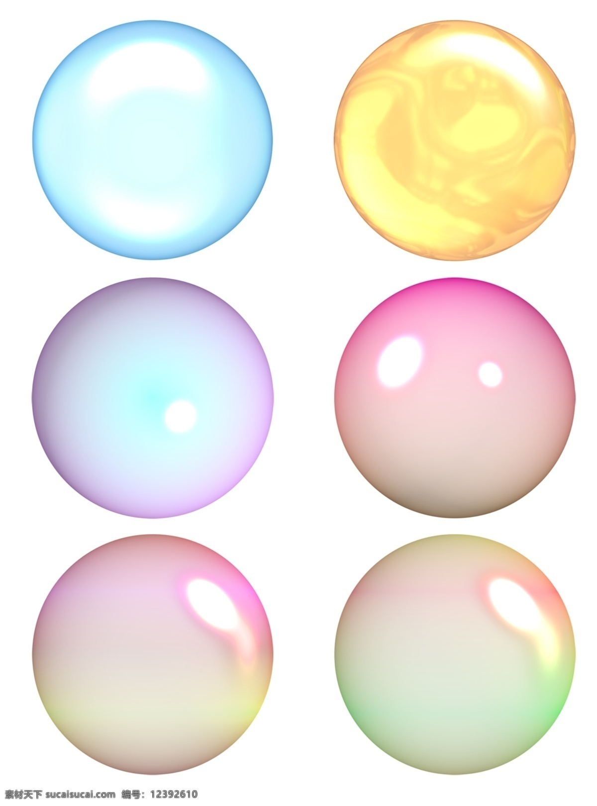 膠體材質球 凝膠 透明球 分层 源文件