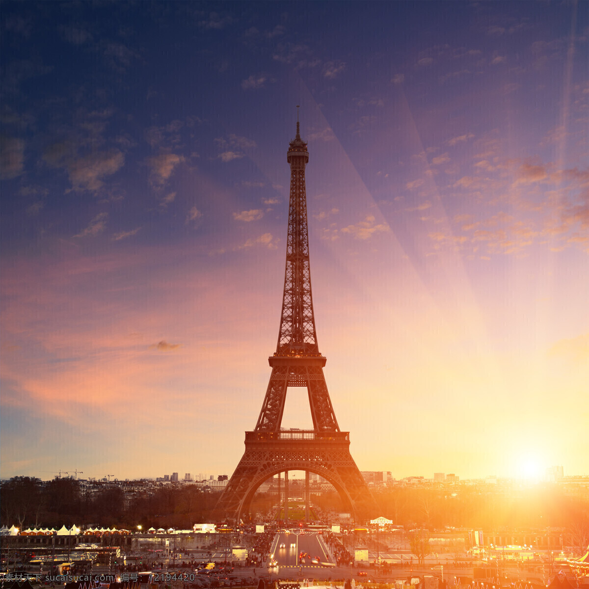 巴黎埃菲尔铁塔 埃菲尔铁塔 巴黎旅游景点 美丽风景 城市风景 风景图片