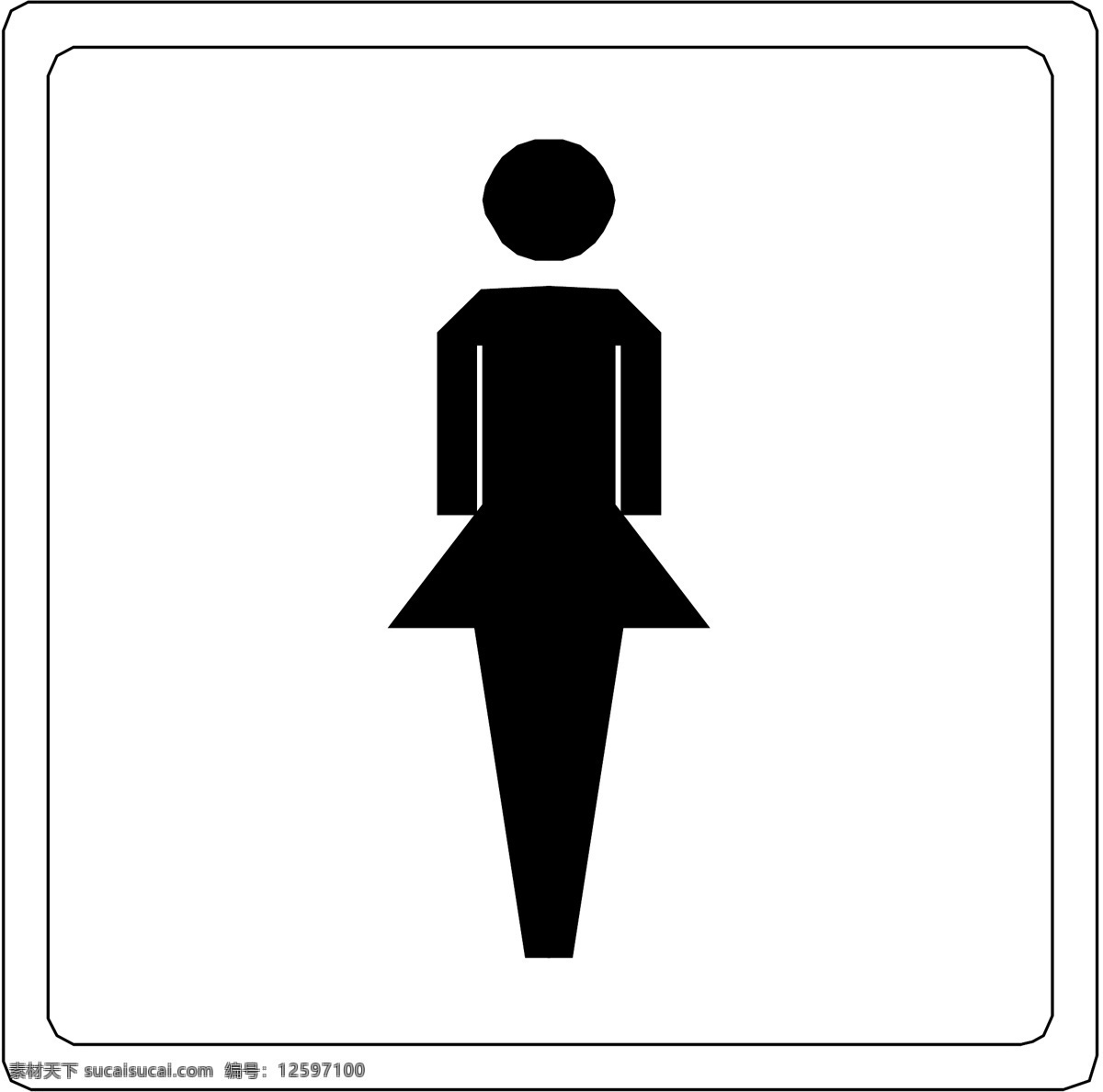标识 标识标志图标 标志 卡通 矢量图库 示意图 图标 小图标 指示牌 女 厕所 矢量 模板下载 女厕所标识 示意牌 指示图 图标标识 其他矢量图