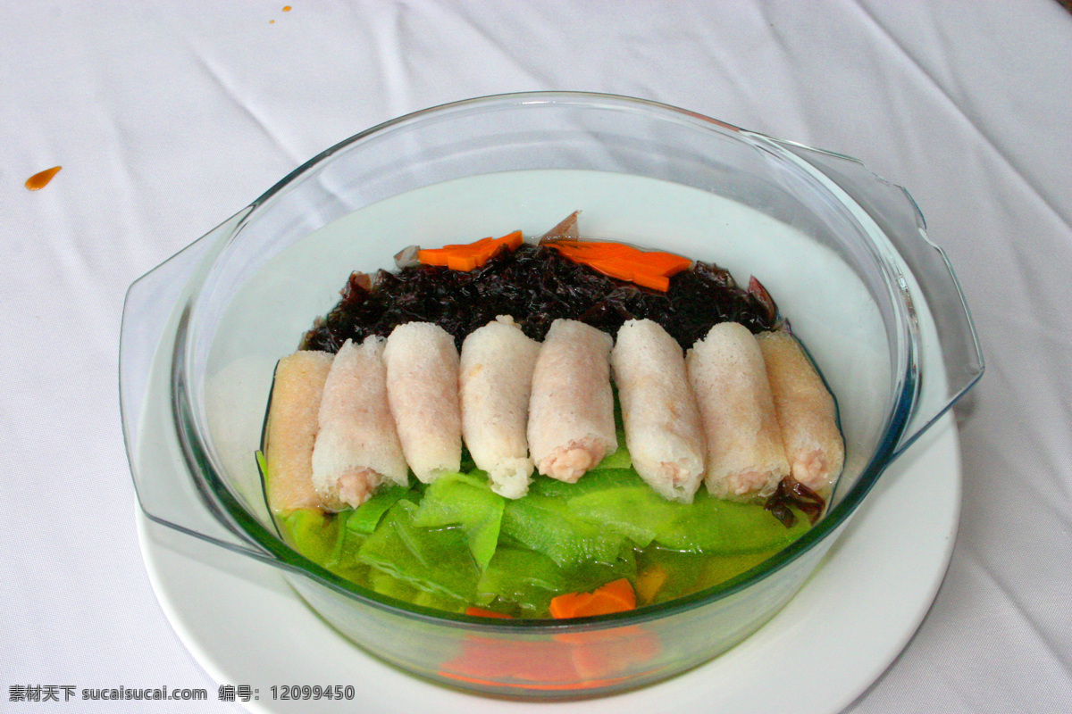紫菜 瓜 青 浸 酿 竹 笙 竹笙 菜式 传统美食 餐饮美食 灰色