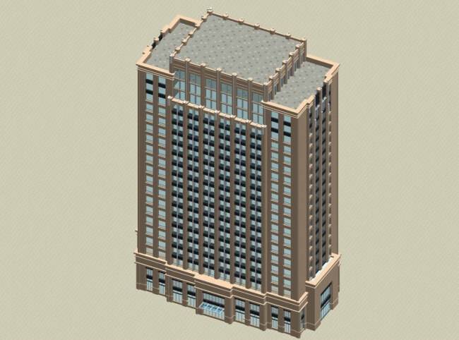 max 高层 银行 大楼 3d 模型 高层银行 大楼3d模型 灰色