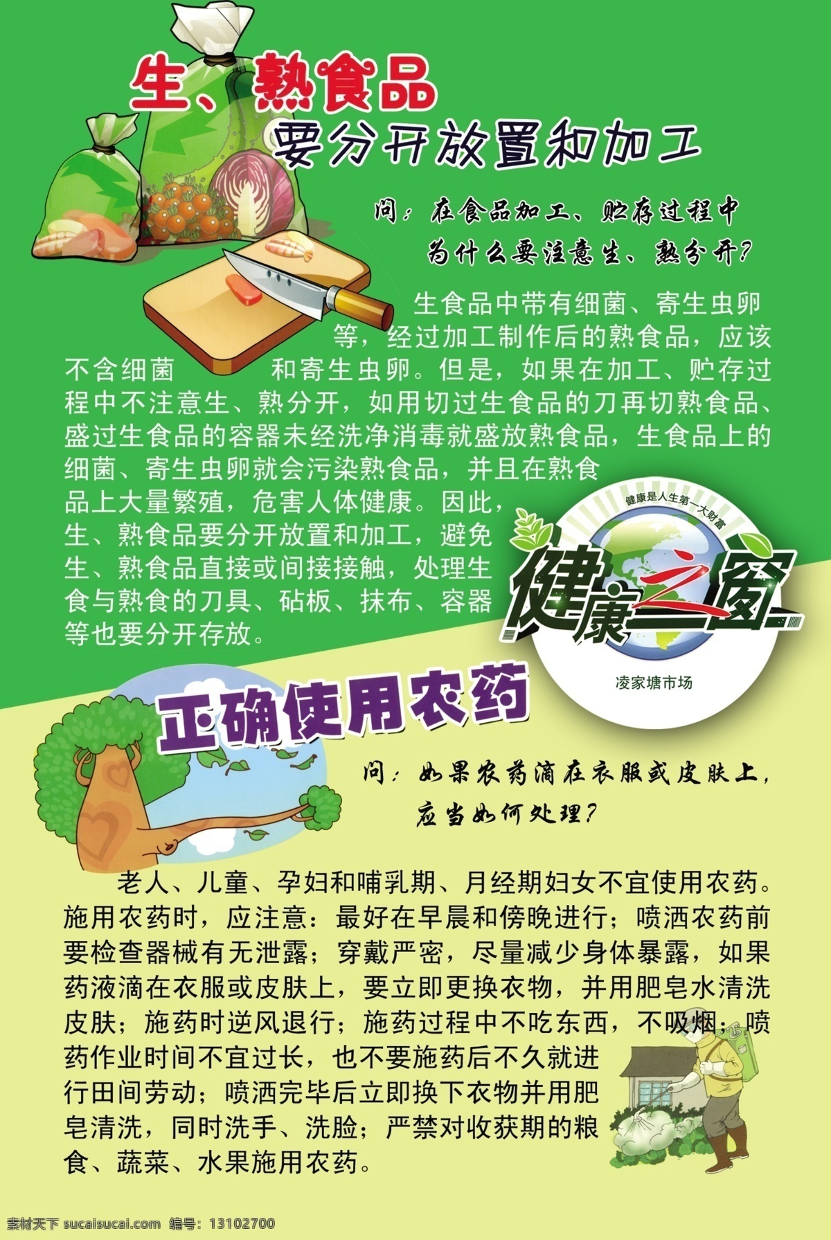生 熟食品 展板 广告设计模板 农药 源文件 展板模板 生熟食品展板 生熟食品 健康之窗 其他展板设计